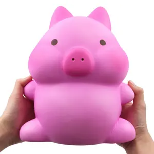 सुपर धीमी बढ़ती विशाल जंबो गुलाबी सुअर स्क्विशी खिलौने पशु लड़कियों उपहार