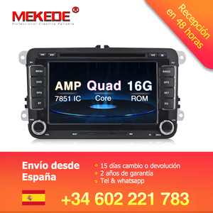 2din 7 pulgadas Android 8,1 reproductor de DVD del coche para Skoda Octavia/Fabia/rápido/Yeti/excelente /<span class=keywords><strong>VW</strong></span>/asiento con 1 + 16 - Product Image 2