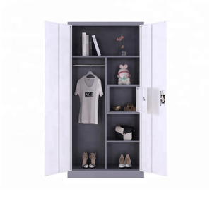 <strong>Low</strong> Price Modern Design Different Colour 2 Door Steel Almirah Iron <strong>Wardrobe</strong> - Product Image 5