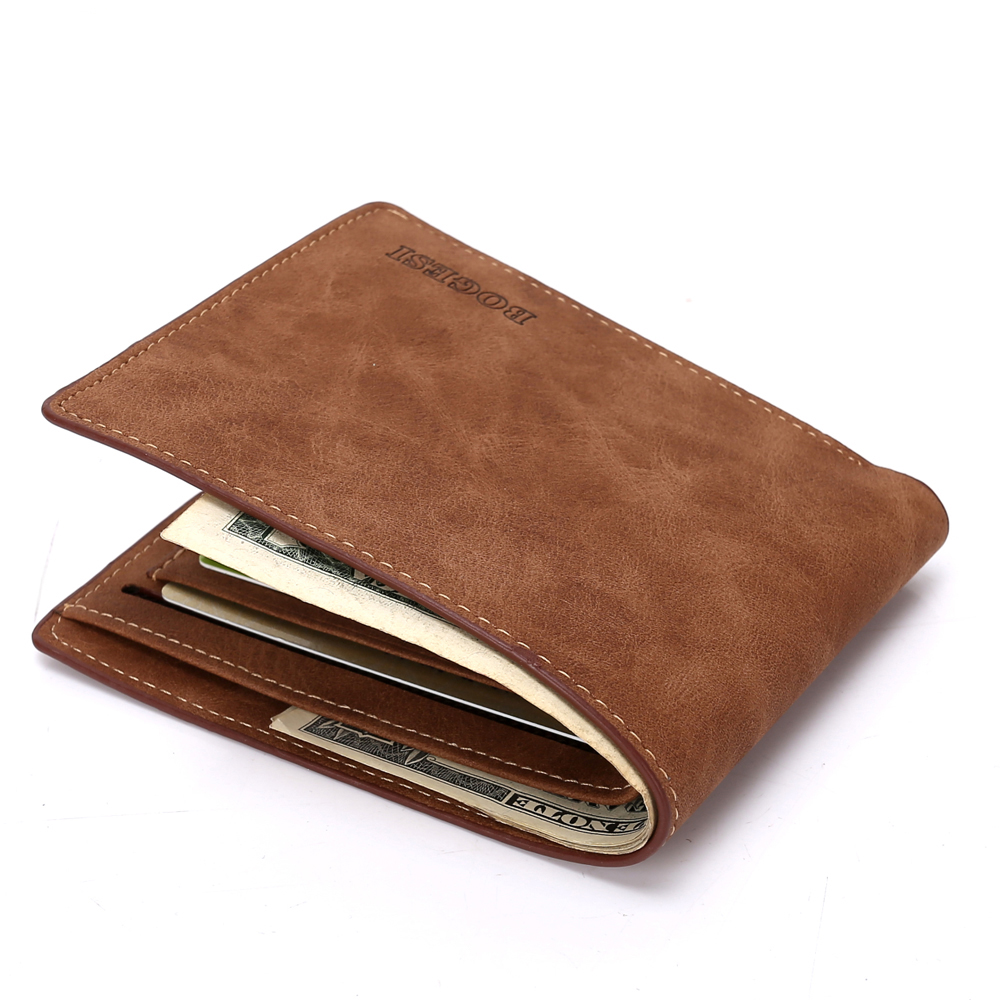 Cartera de cuero de marca a la moda para hombre Cartera de dólares cartera de mano informal mo SAI Cartera de cuero de marca a la moda para hombre Cartera de dólares cartera de mano informal mo SAI