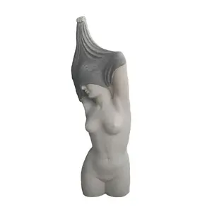 Pedra de escultura de mármore sexy feminino nude figura escultura