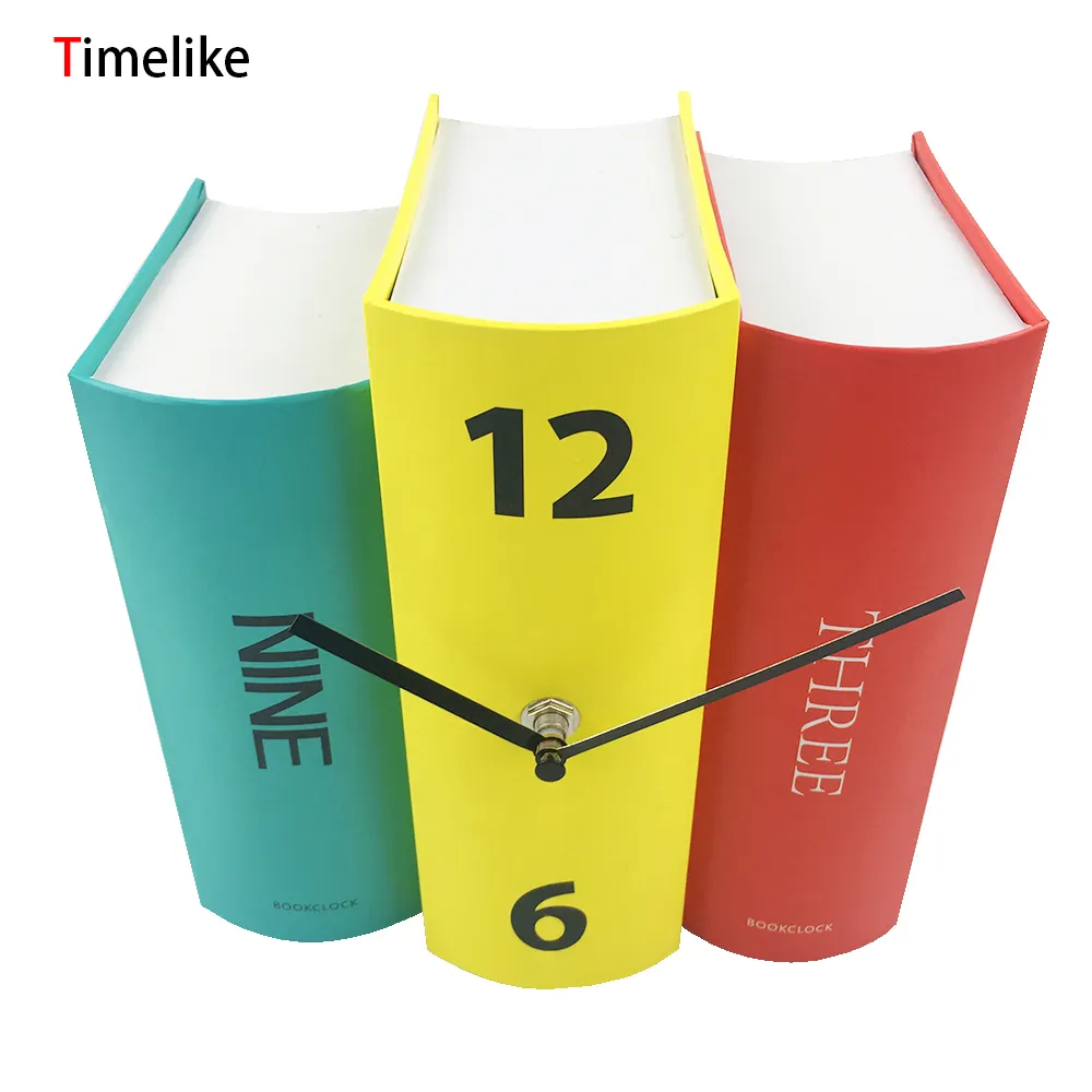 Twin Bell Buch Wecker Mini Uhr für Kinder Geschenk Schreibtisch Uhren Zeit anzeigen/Home Decor Quarz werk Mechanisch CE & ROHS