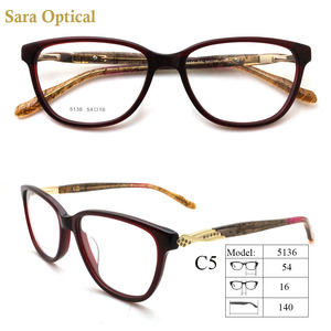 Thời trang nóng bán rắn <span class=keywords><strong>Acetate</strong></span> đầy đủ <span class=keywords><strong>rim</strong></span> khung quang học cho phụ nữ-thoải mái Kính mắt - Product Image 5