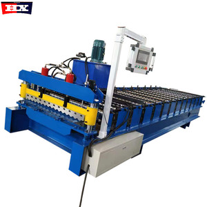 Controlada por PLC 1050 <span class=keywords><strong>ola</strong></span> diseño de techo de teja de rollo que forma <span class=keywords><strong>la</strong></span> máquina - Product Image 1