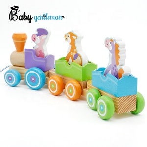 Meilleure vente enfants éducatifs en bois animal <span class=keywords><strong>train</strong></span> jouet pour tirer <span class=keywords><strong>le</strong></span> long de Z05092C - Product Image 4