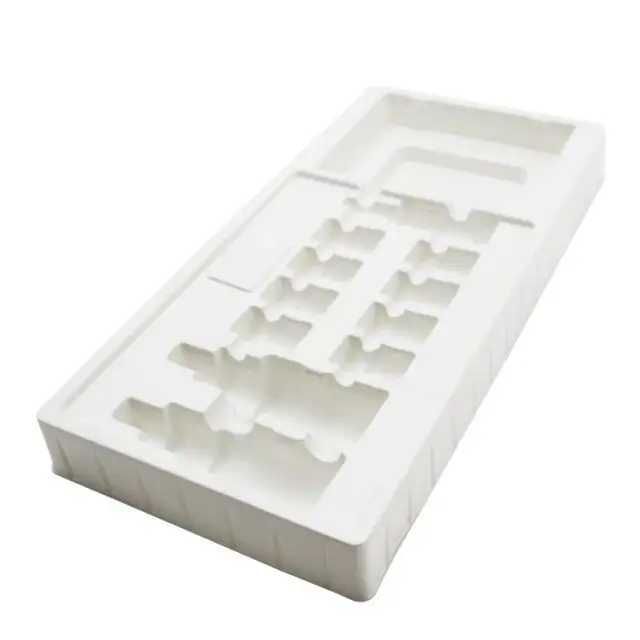 Plateau d'emballage blanc PS/animaux de compagnie, 10 pièces, pour thermomodelage cosmétique, blister