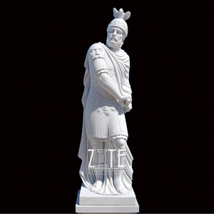 Statua Decorativa in Marmo a Grandezza Naturale di Soldato Greco-Romano Scolpito - Product Image 6