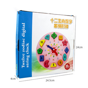 Montessori <span class=keywords><strong>Puzzle</strong></span> <span class=keywords><strong>3D</strong></span> Temps Numériques Animal <span class=keywords><strong>Horloge</strong></span> Horloges En Bois Jouets Éducatifs - Product Image 5