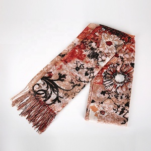 Musulmán Islam única de moda Multi-color personalizado Impresión de borla bufanda del <span class=keywords><strong>Hijab</strong></span> mujeres