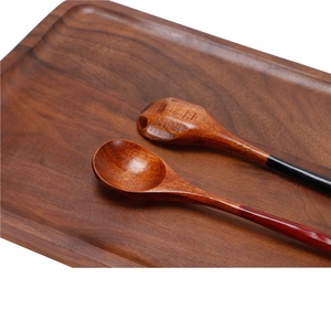 Coppia creativa fatta a mano in legno di Nanmu giapponese guscio di tartaruga cucchiaino da minestra cucchiaino da caffè - Product Image 3