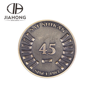 Significativo regalo di laurea di souvenir metak moneta con la scuola <span class=keywords><strong>motto</strong></span> - Product Image 2