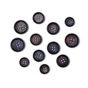 Wholesale 4 holes clothes front round plastic sewing shell button for suit