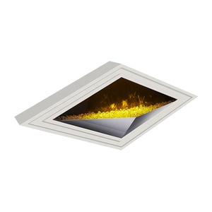 <span class=keywords><strong>Chimenea</strong></span> Eléctrica Colgante de Pared de 32 Pulgadas con Llama LED de Colores, Control Remoto, Termostato Ajustable, para Uso en Exteriores y Hoteles - Product Image 1
