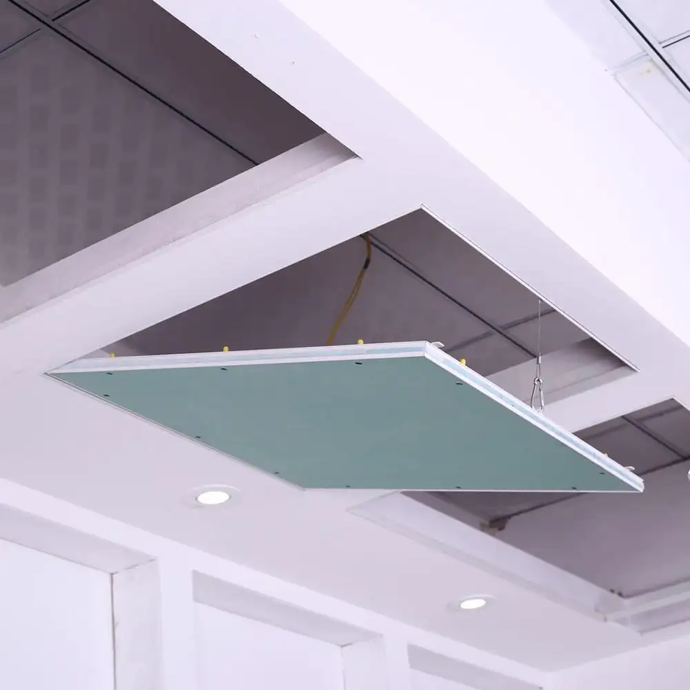 300x300 Eenvoudige Installatie Push Lock Vochtbestendige Gipsplaat Aluminium Gipsplaten Plafond Access Panel