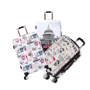 Valise <span class=keywords><strong>de</strong></span> voyage imprimée sur mesure Valise <span class=keywords><strong>de</strong></span> voyage bon marché 20/24/28 Icnh Valise <span class=keywords><strong>de</strong></span> voyage personnalisée fabriquée en Chine - Product Image 1