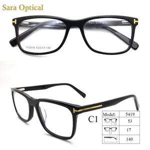 Monture de lunettes optiques en acétate, vente en gros, 2019