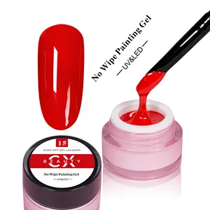 New arrival OEM custom label nail art no wipe painting stamp uv led gel polish easy to make the pattern