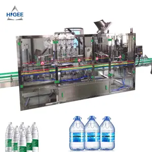 3-5l mineral water filling machine pure lemon bottle liquid filling capping and labeling packaging machine with 5 litres