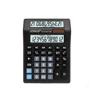 Nouveaux produits, calculatrice électronique solaire à double écran à 12 chiffres, personnalisée pour le bureau, la maison, les étudiants, fournie par l'usine - Product Image 1