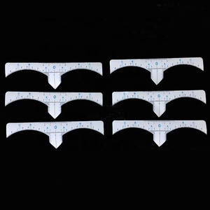 Uso singola <span class=keywords><strong>Microblading</strong></span> Strumenti Adesivo Trasparente Morbido Simmetria di Misura Sopracciglio Righello Sticker per Sopracciglio Ricamo - Product Image 3