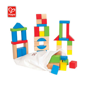 Hape Wholesale children kids rainbow Color wooden blocks toy wooden construction blocks - Product Image 2