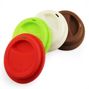사용자 정의 고품질 BPA 무료 재사용 실리콘 커피 컵 뚜껑 주스 차 커피 소프트 음료 컵 뚜껑