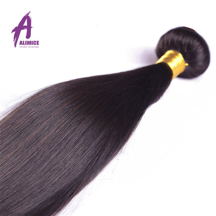 Longue durée Non Transformés Soie Droite Birmane Coudre en armure gros cheveux brésiliens