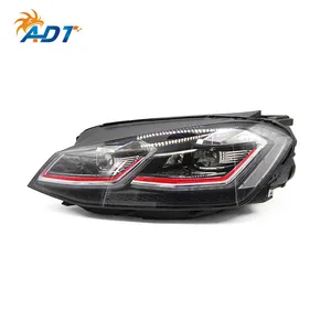 ADT high quality assembly led car head lamp light headlight headlamp for golf7.5 MK7.5 golf7 MK7