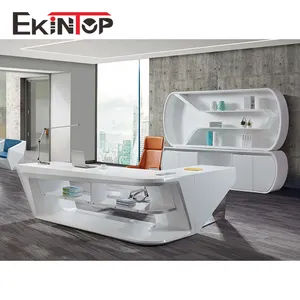 Ekintop design de mesa de escritório móveis de escritório em madeira