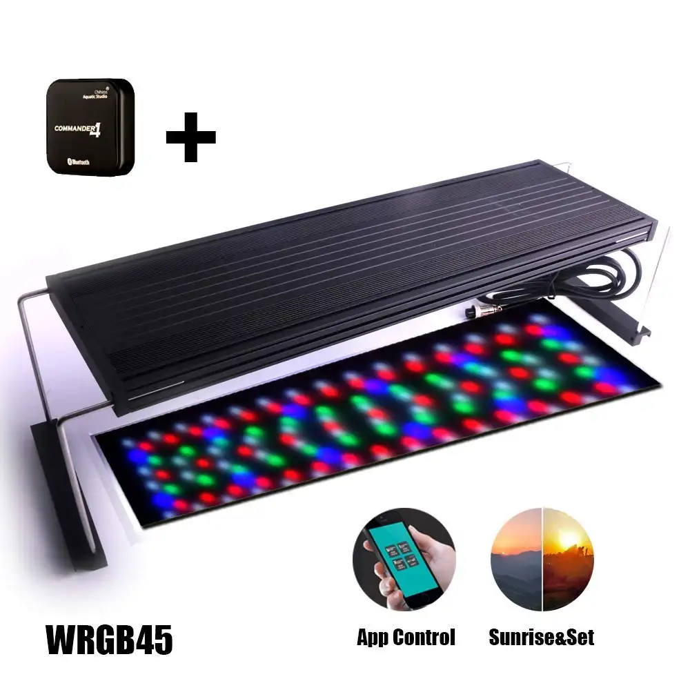 Chihiros 3WRGB סידורי אקווריום LED אור Aquatic RGB LED מנורה, מלא ספקטרום צמח לגדול