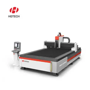 HGTECH cnc 500w 1000w סיבי לייזר חיתוך לייזר מחיר מכונת עבור מתכת נירוסטה פחמן פלדת גיליון