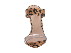Sandali mulo in PVC trasparente per donna con tacco alto e Zebra a punta di cavallo - Product Image 6