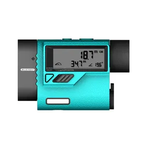 Mileseey pf3s golf pinseeker & slope, compensação, golf caddy laser rangefinder 1500m, com tela lcd externa