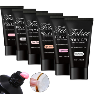 Haute qualité Clair, rose, blanc poly gel imbibent outre du gel de constructeur peinture polygel polonais - Product Image 3