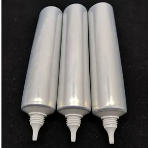 Fabrika fiyat özelleştirilmiş alüminyum plastik damla aplikatör ilaç tüp katlanabilir kozmetik yumuşak tubefor krem
