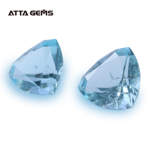 Billones de corte hidrotermal Aquamarine Gem precio aguamarina piedras de cristal para la venta - Product Image 5