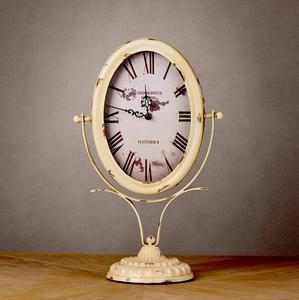 Vintage retro Decoración analógico de hierro antiguo reloj de mesa para la decoración del hogar escritorio uso desperator - Product Image 1