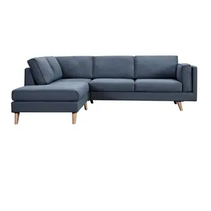现代分组赛沙发新客厅沙发沙发豪华经典的斯堪的纳维亚家具北欧亚麻丝绒面料组合沙发