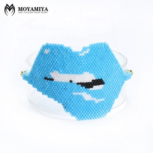 Moyamiya Miyuki ajustable pequeña <span class=keywords><strong>cuentas</strong></span> labio pulsera <span class=keywords><strong>de</strong></span> la joyería <span class=keywords><strong>de</strong></span> la pulsera con <span class=keywords><strong>cuentas</strong></span> - Product Image 1