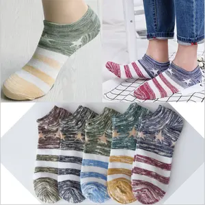 Youki-Calcetines deportivos de algodón para hombre, calcetín deportivo barato, 48 colores, con tarjeta de papel personalizada, para verano