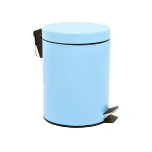 Màu Sắc Khác Nhau 3L Pedal Bin Chân Đạp Rác Bin Sơn Bột Thép Không Gỉ Pedal Bin