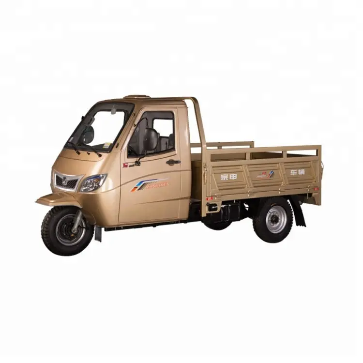 Zongshen 200CC Air Koude Motor 3 Wiel Benzine Mini Pickup Motor Driewieler Met Gesloten Cabine