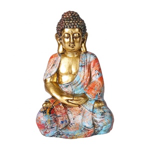Venta precio barato caliente resina <span class=keywords><strong>Buda</strong></span> agua Transferencia <span class=keywords><strong>de</strong></span> pintura estatuas - Product Image 5