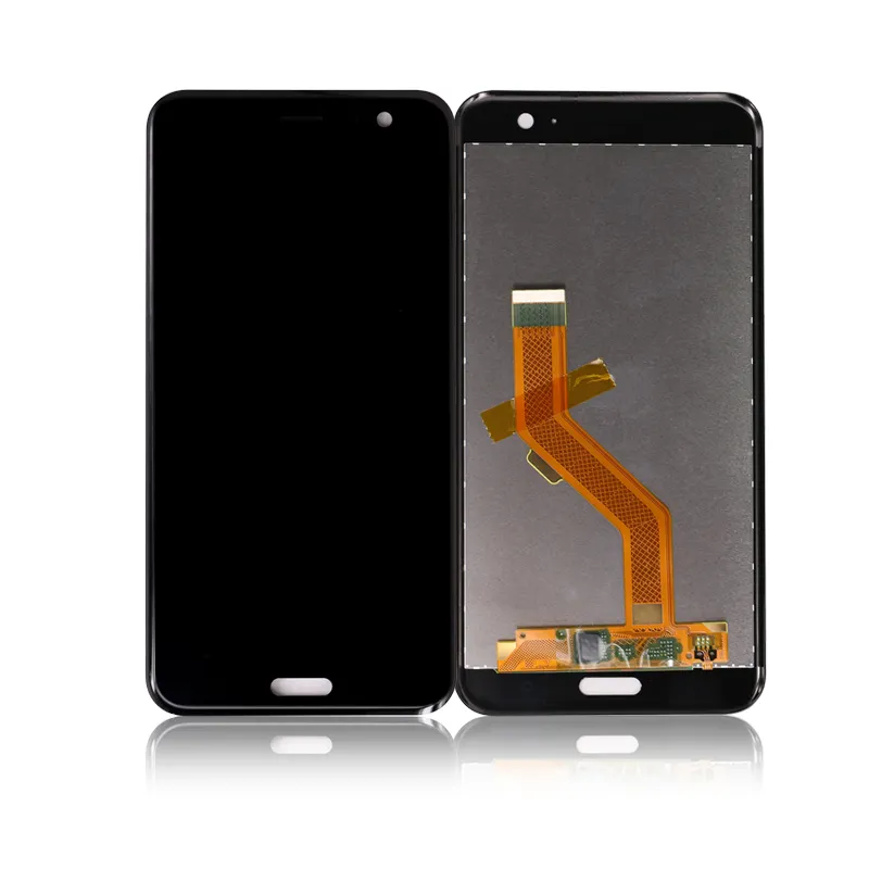 블랙 전화 액세서리 터치 디지타이저 어셈블리 디스플레이 화면 LCD HTC U11