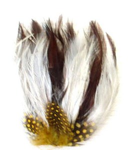Haute Qualité Bandeaux Artisanat Décoratif Naturel 5x7.5 Pouces Jaune <span class=keywords><strong>Blaireau</strong></span> Hackle Plumes Pour Femme - Product Image 1