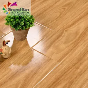 Parlak perry hickory 8mm 12mm kalınlığında laminat ahşap döşeme