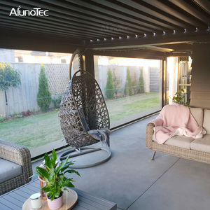 Pergola de dinde en gros en aluminium de grande taille sur la terrasse avec des persiennes ajustables - Product Image 5