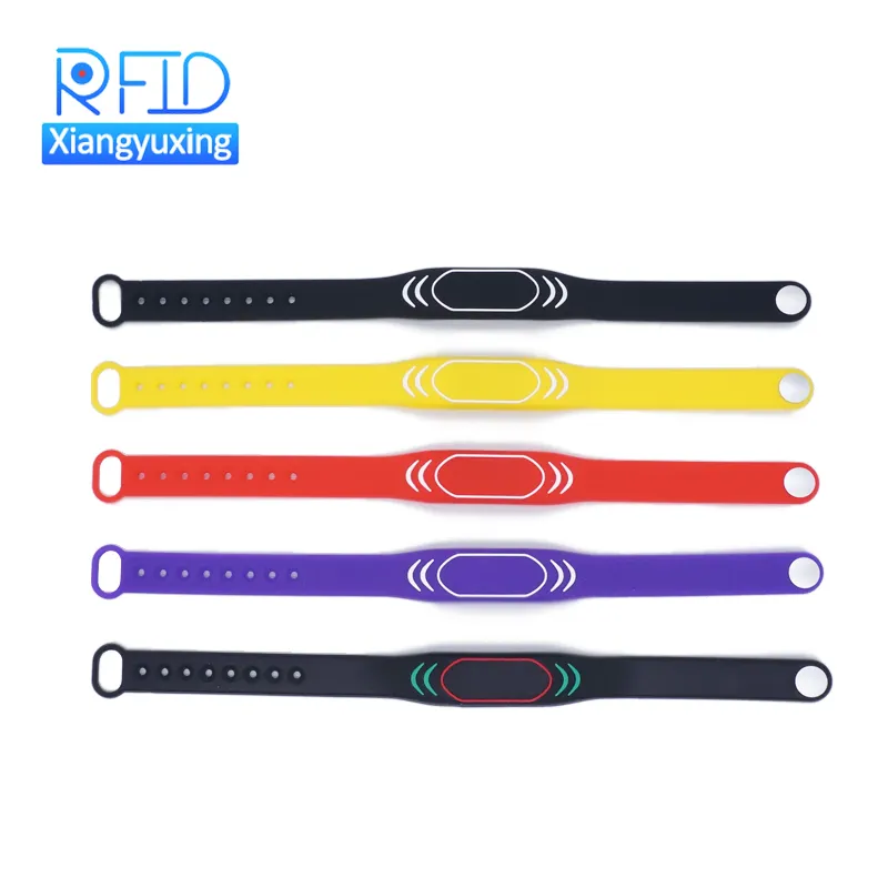 Adjustable Passive RFID NFC Wristband price Reusable Waterproof Silicone Events Festival Bracelet Band RFID Wristbands