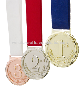 2018 nuevo encargo grande área de inserción metal medalla conmemorativa medalla con <span class=keywords><strong>la</strong></span> cinta China - Product Image 2