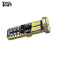 Tcart Auto Lighting System T10 W5W 3030 12smd canbus with constant current high brightness 6w 600lm reading lamp 168 light bulb
